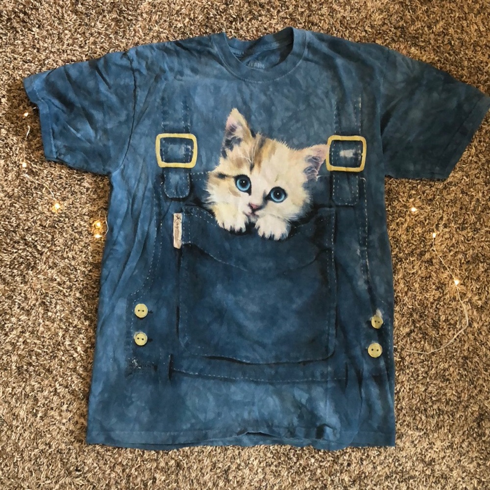 Kitten in overalls T-shirt
